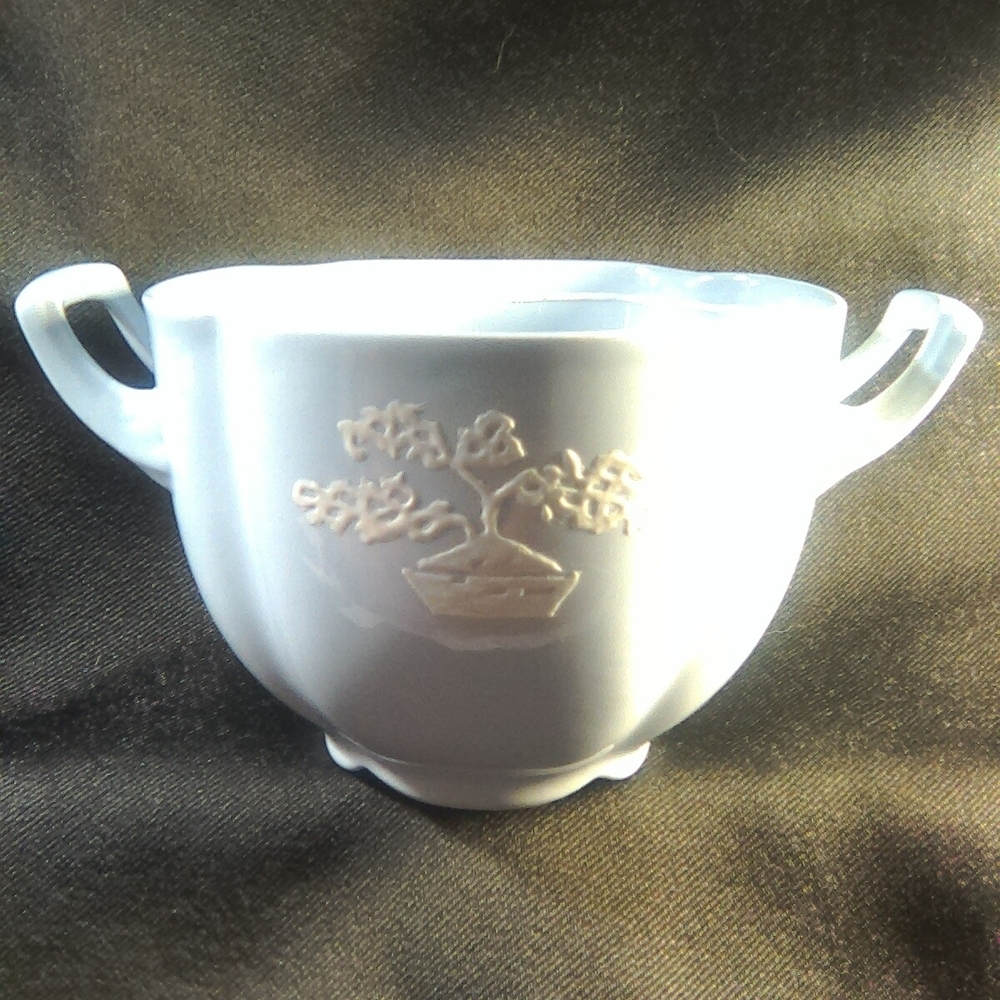 Base Only ~ Vintage Johnson Bros Greydawn Blue 6" Sugar Bowl ~ No Lid Bowl Only.